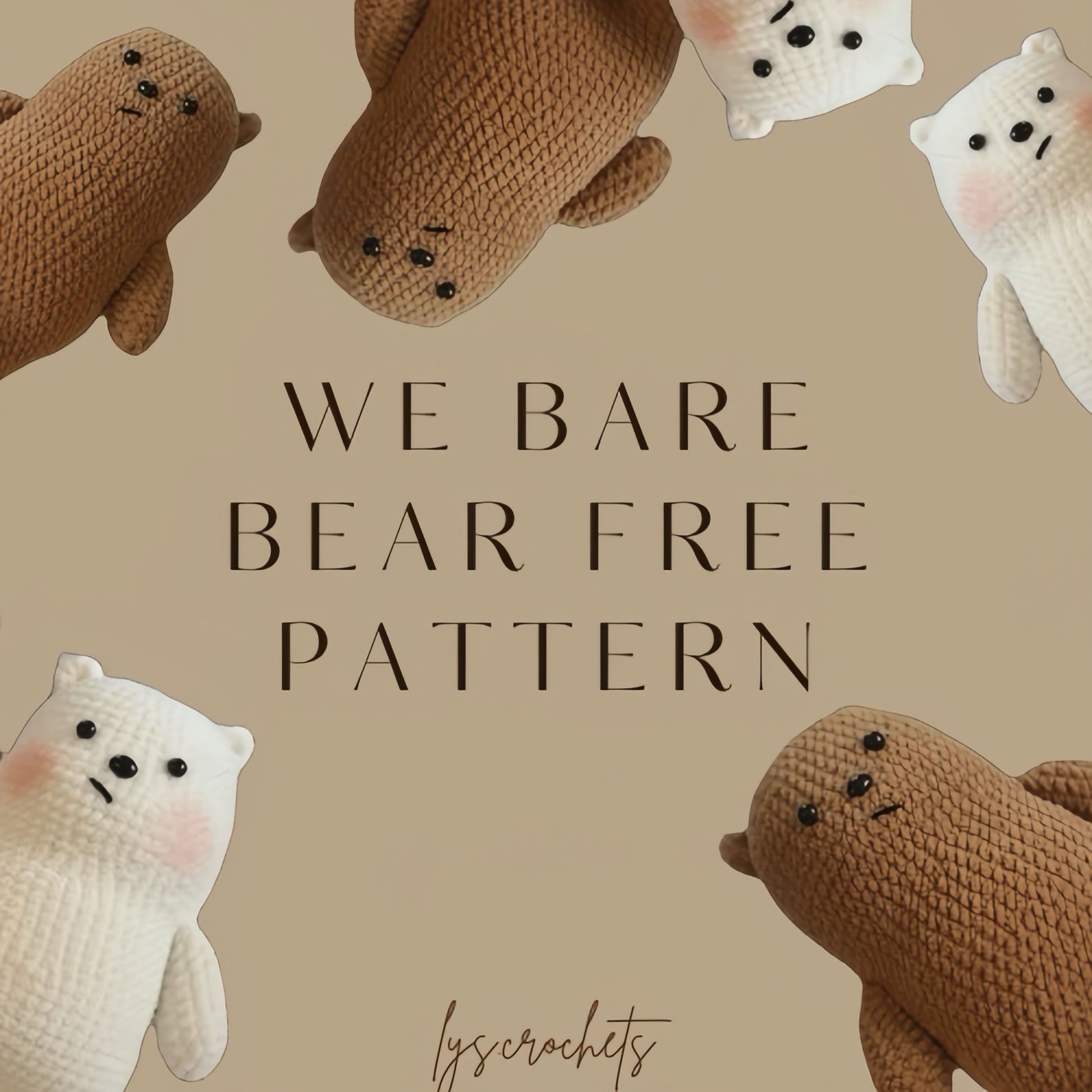 We Bare Bear Pattern [FREE]